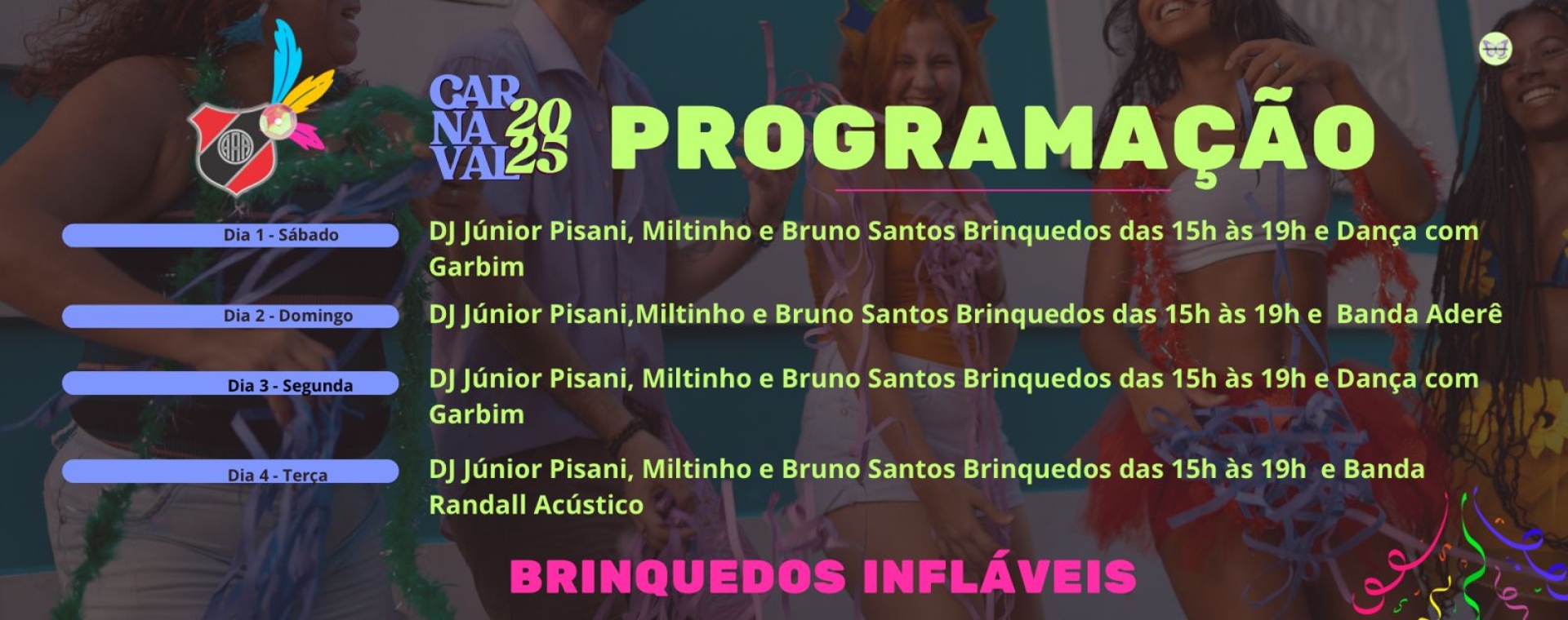 Carnaval 2025 - Programação